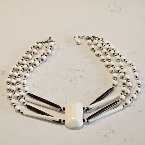 Boxed, Vintage Signed Miriam Haskell Antique Necklace - Picture 2 of 7